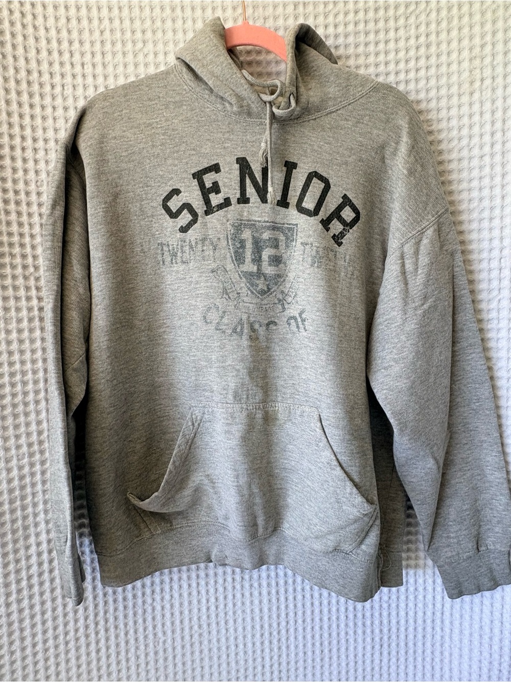 Vintage Justin‘S Senior Class Of 2012 Hoodie, Heather Gray Pullover Hoodie, XL